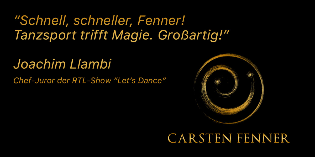 Joachim Llambi über Carsten Fenner